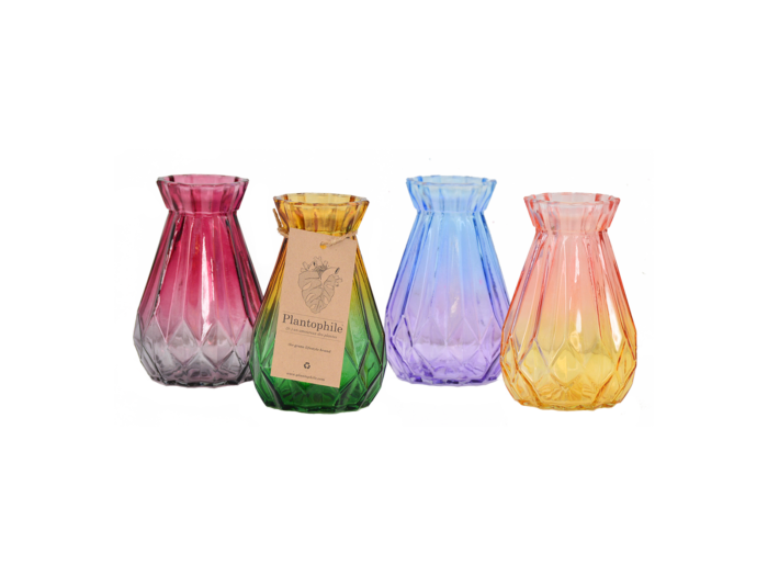 Dimond Colored Vases
