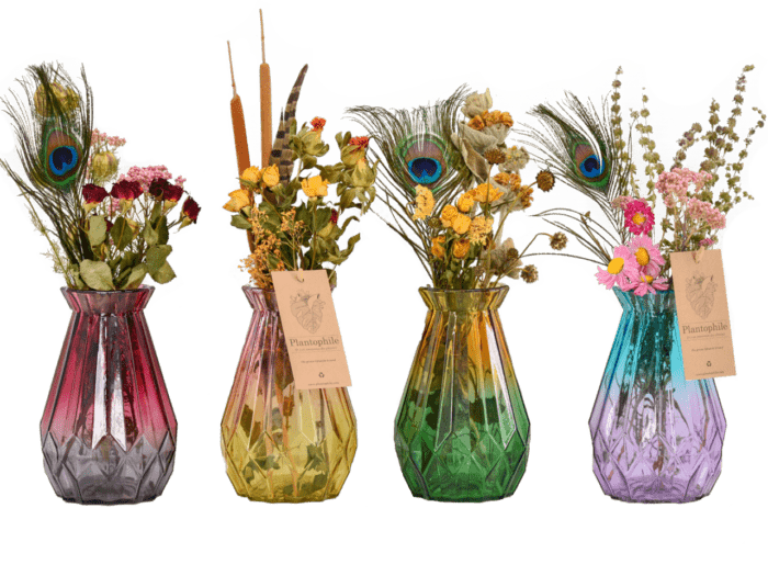 Diamond Vases Dried Flowers Large